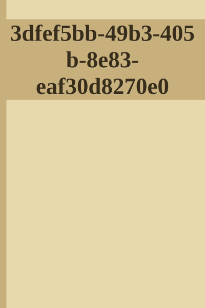3dfef5bb49b3405b8e83eaf30d8270e0