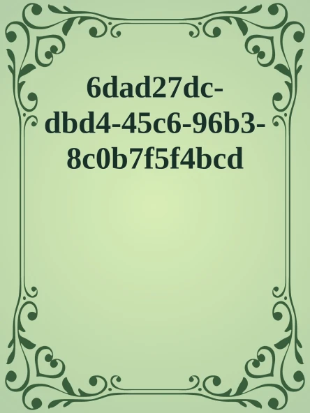 6dad27dcdbd445c696b38c0b7f5f4bcd